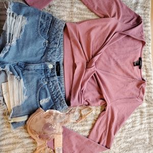 Forever 21 outfit! + work out shirt & lacy bra